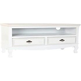 Meuble TV Dkd Home Decor Blanc Bois MDF 100 x 42 x 61 cm 