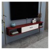 GEREP Meuble TV Flottant, Moderne Meuble TV Mural Pour le Rangement de la DéCoration de la Chambre, du Salon Et du Bureau/C /