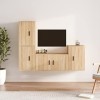 VEEKI Meuble TV, Meuble TV Suspendu, Meuble TV Industriel, Meuble TV Bois, Meuble Chambre, Convient pour Salon ou Chambre, En
