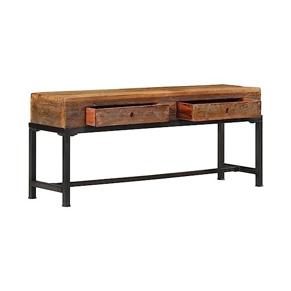 VEEKI Meuble TV, Meuble TV Suspendu, Meuble TV Industriel, Meuble TV Bois, Meuble Chambre, Convient pour Salon ou Chambre, 11