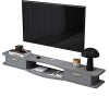 EsEntL Meuble TV Mural Console multimédia Murale, Meuble TV Flottant, étagère de Rangement multimédia pour Salon, Chambre à C