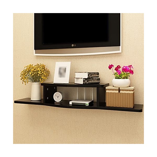 SORVA Meuble TV Flottant, Meuble de Rangement Ouvert pour Meuble TV, étagère Murale, sapplique à la Chambre, au Salon, à la 