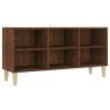 Keyur Meuble TV, Banc TV Buffet Bas Support de Télévision Meuble Télé Meuble TV avec Pieds en Bois Massif Chêne Marron 103,5x