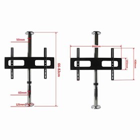 Pied TV Support Universel Support Mural TV 32-55 Pouces, Support Rotatif pour cloison TV LCD, Base rotative pour Mur vidéo, S