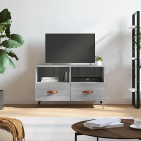 RAUGAJ Centres de divertissement et meubles TV - Meuble TV - Gris Sonoma - 80 x 36 x 50 cm - En bois dingénierie