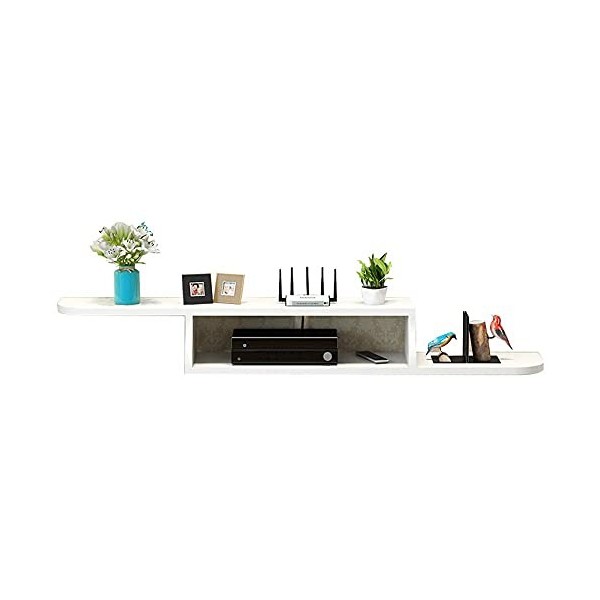 Meuble TV Meuble TV Unités Murales pour Salon Fixation Murale Satellite TV Box Rack Rack De Stockage Set-Top Box Rack De Salo