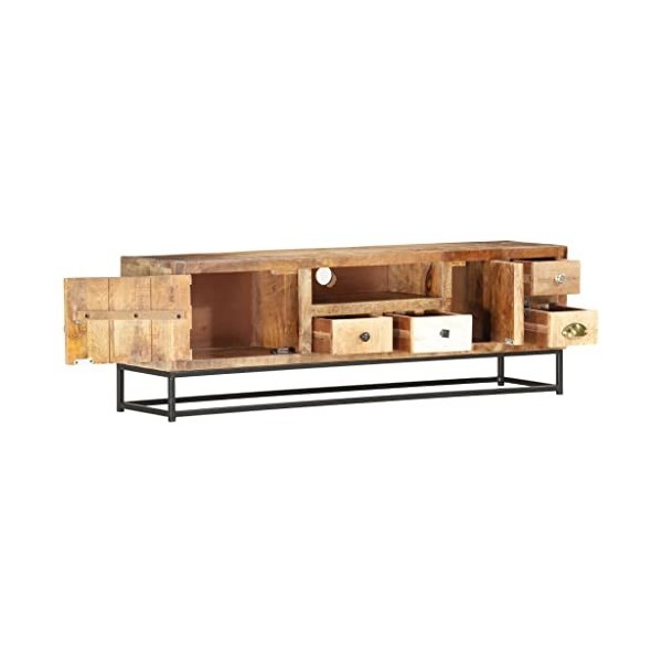 Meuble TV, Banc TV Support de Télévision Table TV Bas Armoire Basse Meuble TV 120 x 30 x 40 cm Bois de récupération Massif