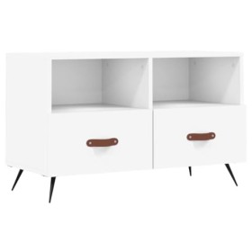 RAUGAJ Centres de divertissement et meuble TV - Meuble TV blanc 80 x 36 x 50 cm - Bois dingénierie
