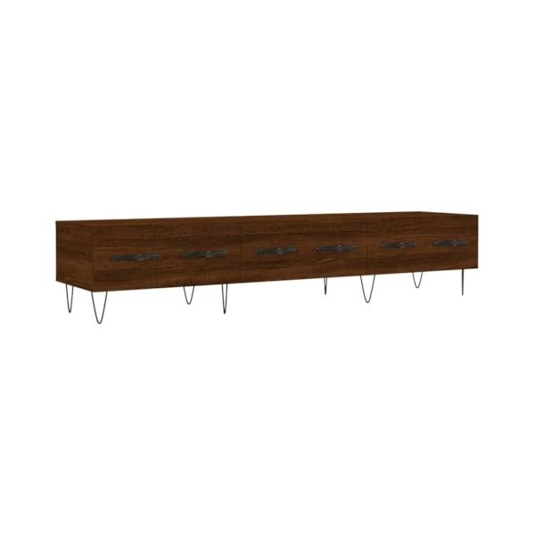SEVSO Meuble TV Chêne Marron 150x36x30 cm Bois dingénierie