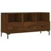 DIGBYS Meuble TV Chêne Marron 102x36x50 cm Bois dingénierie