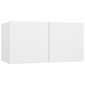 CIADAZ Meuble TV Suspendu Blanc 60x30x30 cm,Meuble TV,Meuble TV Moderne,Meuble de Salon