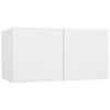 CIADAZ Meuble TV Suspendu Blanc 60x30x30 cm,Meuble TV,Meuble TV Moderne,Meuble de Salon