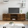 Meuble TV de jardin en chêne fumé 150 x 30 x 50 cm