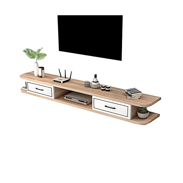WANGPP Meuble TV Flottant, Meuble TV Mural/étagère TV Décorative,Composant Darmoire De Centre De Divertissement,pour Unité D