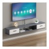 Supports TV Flottants pour Salon, Console Multimédia Murale, Meuble TV avec Rangement, pour Salon, Chambre À Coucher Color :