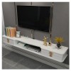 Kamnik Étagère TV Flottante, Meuble TV Flottant Mural, Console multimédia, étagère Murale Flottante pour Meuble TV, Support d