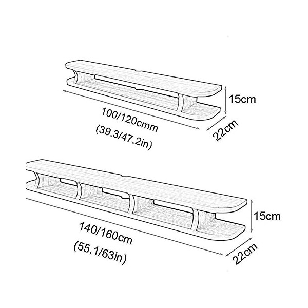 EGOMED Meuble TV Flottant Meuble Meuble TV Meuble TV Unités murales pour Salon Meuble TV Meuble Mural Console TV Convient pou