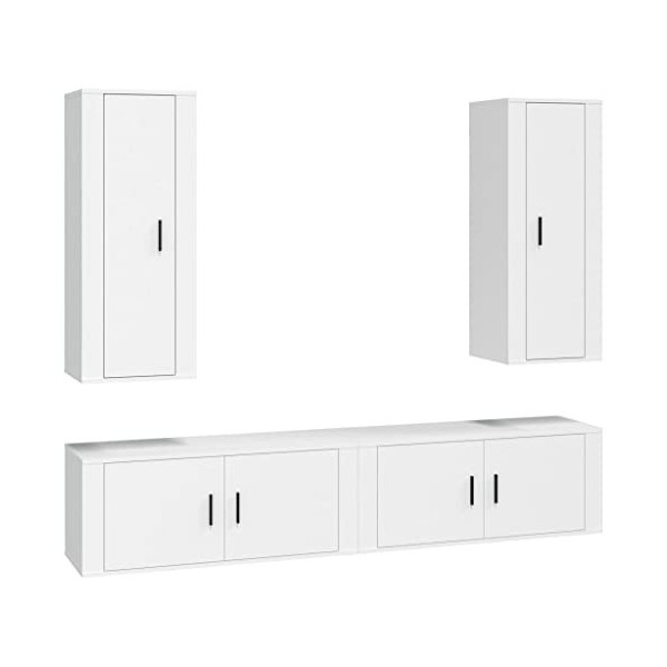 VEEKI Meuble TV, Meuble TV Suspendu, Meuble TV Industriel, Meuble TV Bois, Meuble Chambre, Convient pour Salon ou Chambre, En