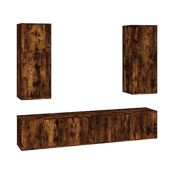 VEEKI Meuble TV, Meuble TV Suspendu, Meuble TV Industriel, Meuble TV Bois, Meuble Chambre, Convient pour Salon ou Chambre, En