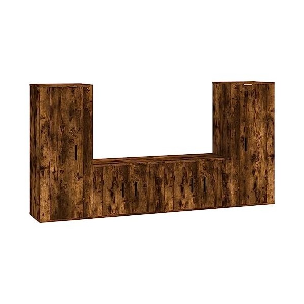 VEEKI Meuble TV, Meuble TV Suspendu, Meuble TV Industriel, Meuble TV Bois, Meuble Chambre, Convient pour Salon ou Chambre, En