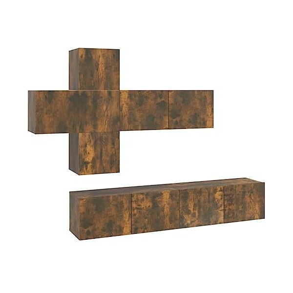 VEEKI Meuble TV, Meuble TV Suspendu, Meuble TV Industriel, Meuble TV Bois, Meuble Chambre, Convient pour Salon ou Chambre, En