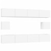 vidaXL Ensemble de Meubles TV 6 pcs Blanc Bois dingénierie