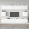 vidaXL Ensemble de Meubles TV 6 pcs Blanc Bois dingénierie