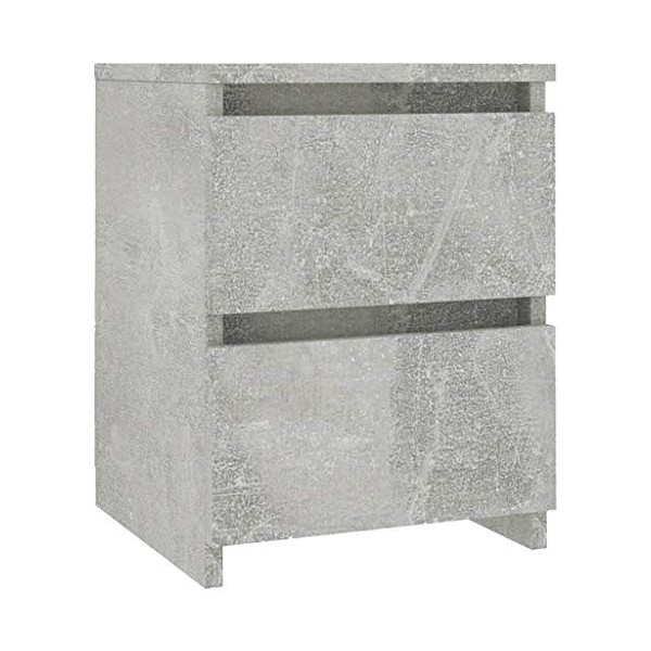 vidaXL 2X Tables de Chevet Table de Nuit Armoire de Chevet avec 2 Tiroirs Table de Canapé Salon Chambre à Coucher Maison Blan