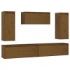 Générique Meubles TV 5 pcs Marron Miel Bois Massif de pin,41.85 KG,3100247, Meubles, Meubles TV