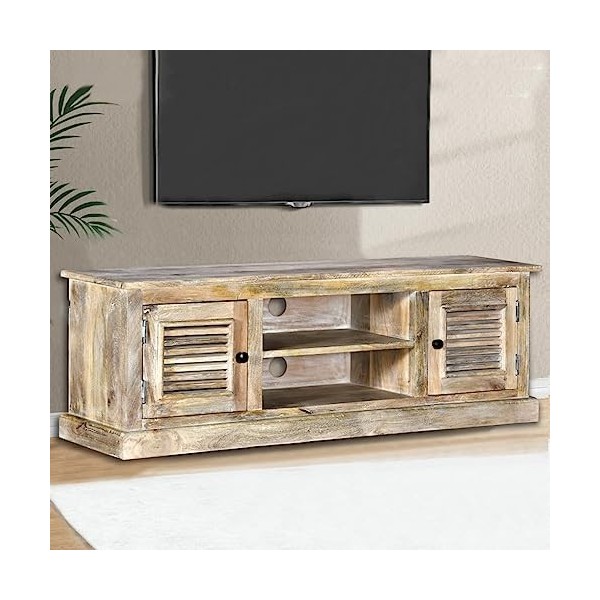 Générique Meuble TV Bois de manguier Massif,22 KG,245253, Meubles, Meubles TV