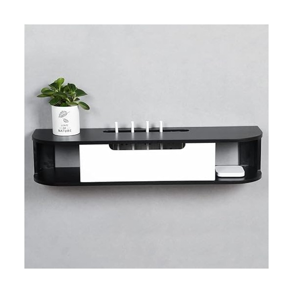 KAXGU Meuble Tv Flottant En Bois Avec Espace de Rangement Ouvert Composant DÉtagère Pour Meuble Tv Mural Avec Gestion Des Câ