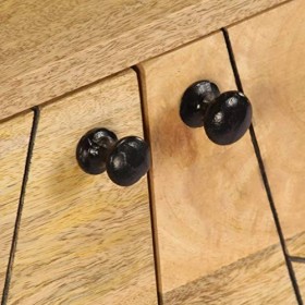 FAMIROSA Meuble TV Meuble Télévision Bois de Manguier Massif 140 x 30 x 40 cm