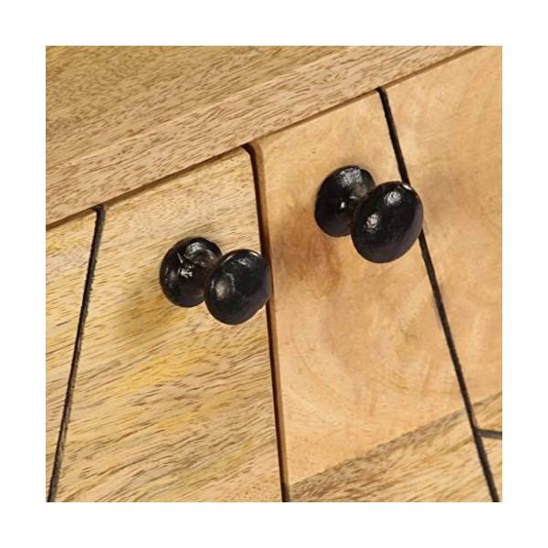 FAMIROSA Meuble TV Meuble Télévision Bois de Manguier Massif 140 x 30 x 40 cm