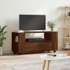 Meubles-TV Meuble TV Chêne Marron 102x34,5x43 cm Bois dingénierie