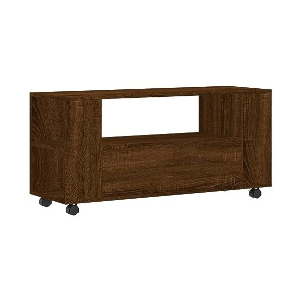 Meubles-TV Meuble TV Chêne Marron 102x34,5x43 cm Bois dingénierie