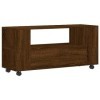 Meubles-TV Meuble TV Chêne Marron 102x34,5x43 cm Bois dingénierie