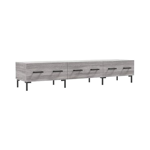 DCRAF Home Hardware Businese Meuble TV en bois Sonoma Gris 150 x 36 x 30 cm