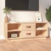 GANDUS Meuble TV en pin massif 100 x 34 x 40 cm