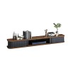 SXSGSM Meuble TV Mural Meuble TV Flottant Salon Console de Divertissement étagère pour décodeur câble/Lecteur DVD/Jeu Console