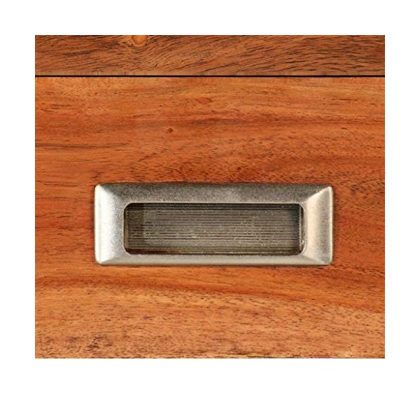 Meuble TV avec 2 tiroirs | Style Industriel | Rangement matériel télé Audio Video Gaming | 140x41x45cm Marron