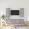 VEEKI Meuble TV, Meuble TV Suspendu, Meuble TV Industriel, Meuble TV Bois, Meuble Chambre, Convient pour Salon ou Chambre, En