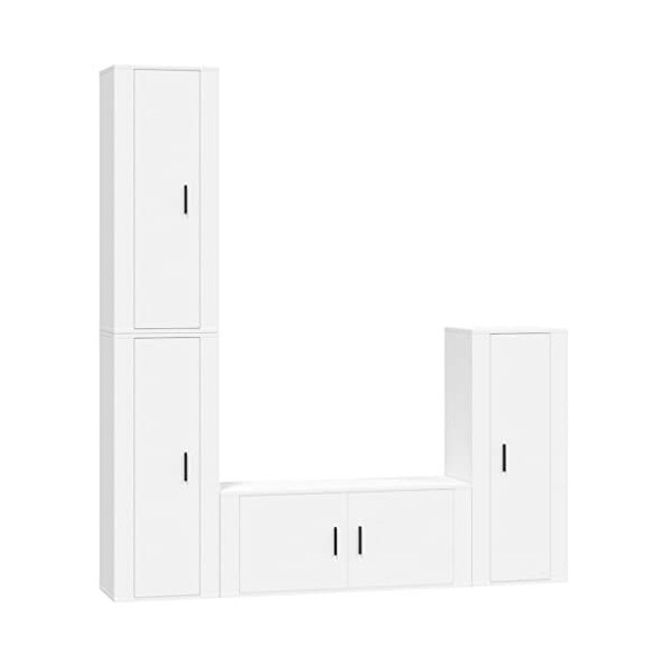 VEEKI Meuble TV, Meuble TV Suspendu, Meuble TV Industriel, Meuble TV Bois, Meuble Chambre, Convient pour Salon ou Chambre, En