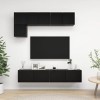 WREWING Meuble TV,Bas Table TV Support de Télévision en Bois pour Salon Chambre Salle à Manger,Support pour Téléviseur Jusqu’