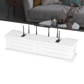 XIBANY Meuble TV Mural Meuble TV Flottant, 23,6/31,4 Pouces Meuble TV Flottant Meuble TV, étagère de Rangement pour décodeur 