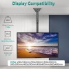 WALI Support TV de plafond réglable pour téléviseurs LED, LCD, OLED 4K de 37 à 70", jusquà 50 kg, VESA 600 x 400 mm CM3770