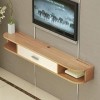 MABIBI Support TV flottant Composant Shelfo Meuble de rangement vidéo mural Console multimédia Meuble TV flottant avec porte 