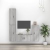 VEEKI Meuble TV, Meuble TV Suspendu, Meuble TV Industriel, Meuble TV Bois, Meuble Chambre, Convient pour Salon ou Chambre, En