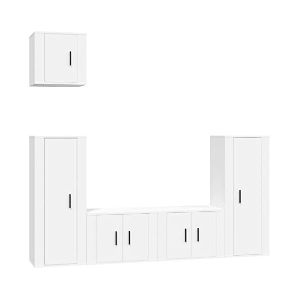 vidaXL Ensemble de Meubles TV 5 pcs Chêne Sonoma Bois dingénierie