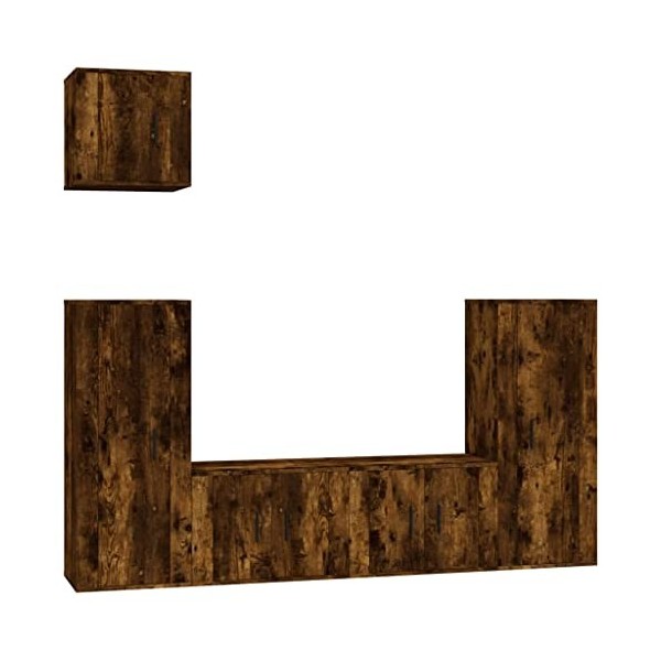 vidaXL Ensemble de Meubles TV 5 pcs Chêne Sonoma Bois dingénierie
