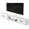 EGOMED Meuble TV Flottant Meuble TV Mural, Meuble TV Mural, Console Centrale de Divertissement TV Flottante pour décodeur câb